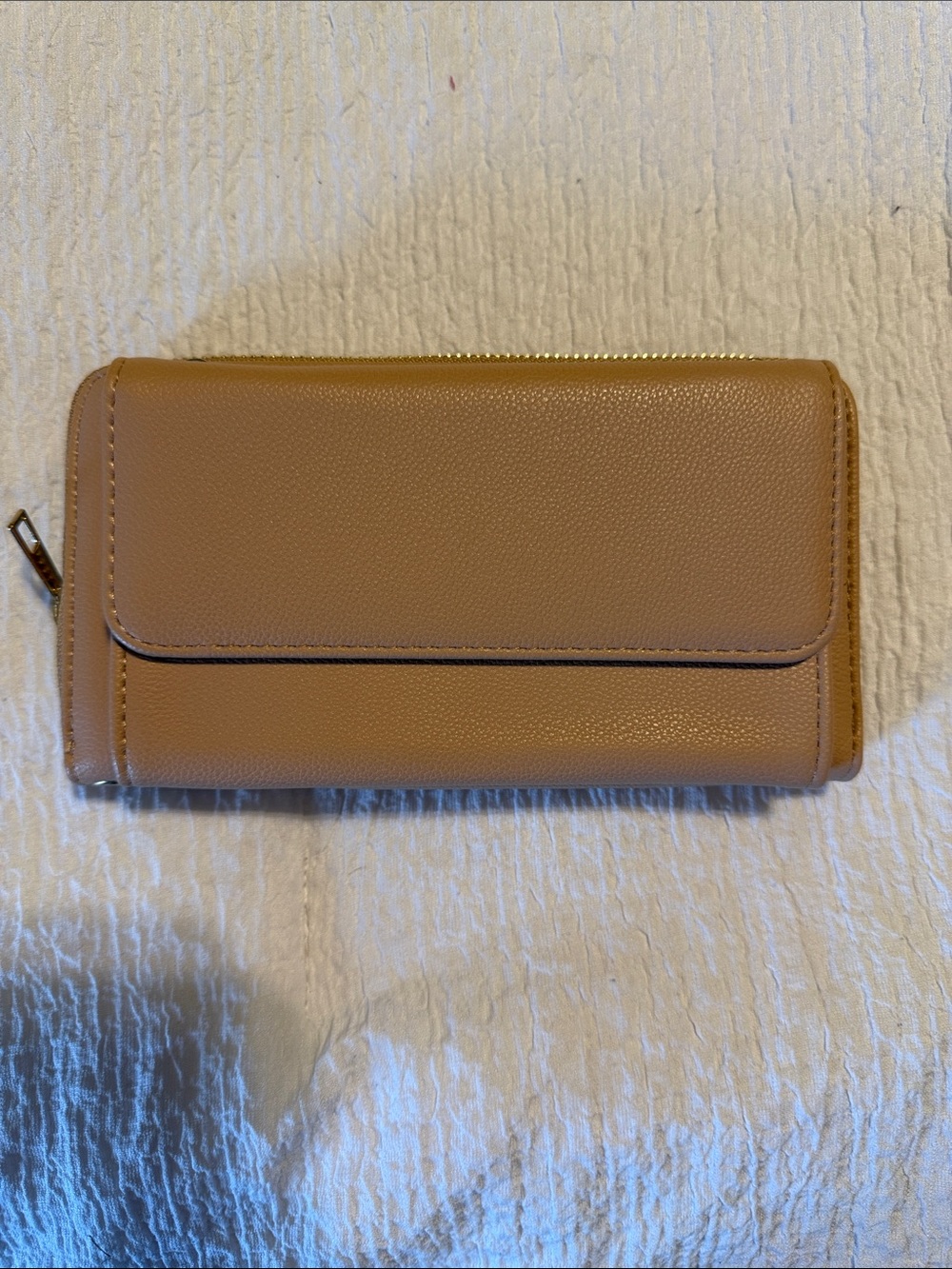 Source Unknown Zip & Flap Phone Wallet Case - Light Brown